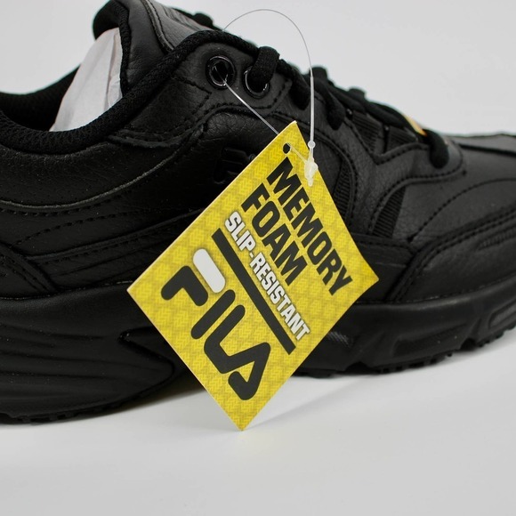 Fila Workshift Slip Resistant Work Shoe Womens Size 7 in Black NEW - Picture 6 of 8